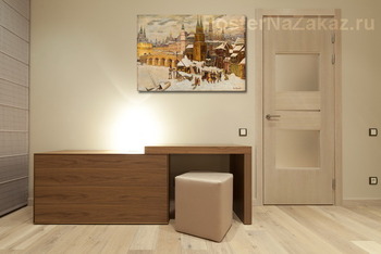 Модульная картина Гуляки перед Кремлем, Москва