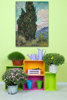 Модульная картина Кипарисы