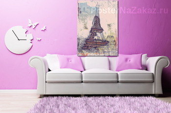 Модульная картина Эйфелева башня