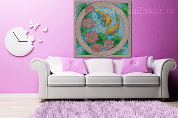 Модульная картина Золотые рыбки