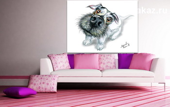 Модульная картина Любовь собаки2