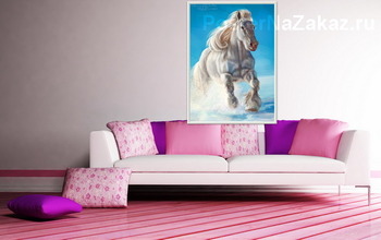 Модульная картина Снежный конь