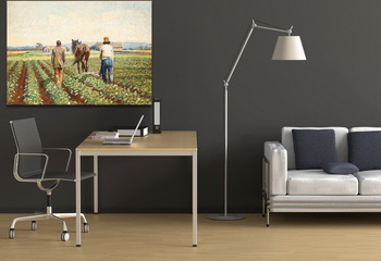 Модульная картина Пахарь