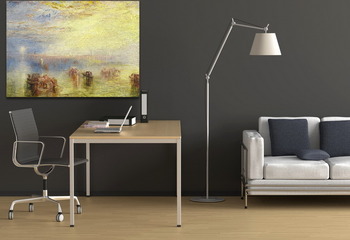 Модульная картина Подход к Венеции, 1844