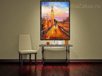 Модульная картина Первый снег в Лондоне