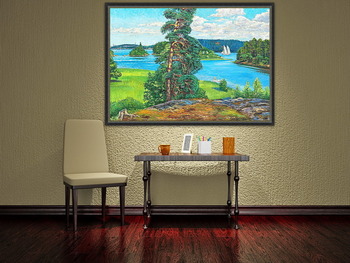 Модульная картина Лето на архипелаге