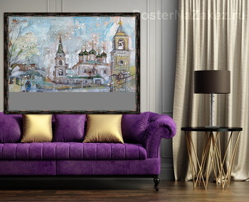 Модульная картина Улица Забелина. Метель