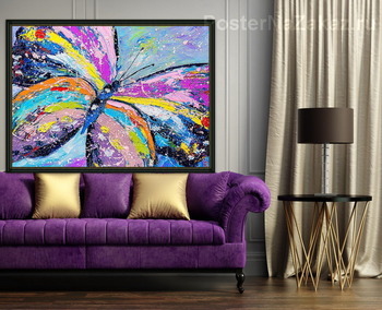 Модульная картина Яркая бабочка