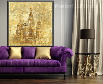 Модульная картина Храм в Москве