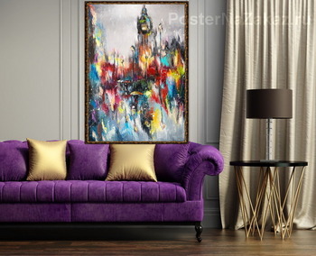 Модульная картина Дождливый Лондон