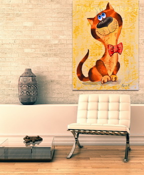 Модульная картина Кот Бантик