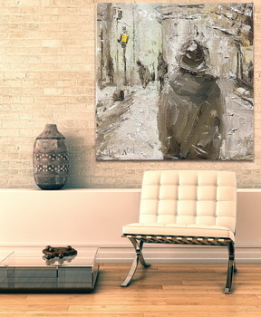 Модульная картина Зимняя улица