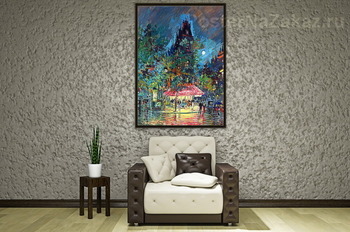 Модульная картина Ночной Париж