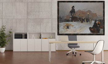 Модульная картина Аничков мост на Невском проспекте