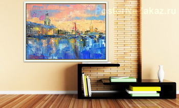 Модульная картина Стрелка Васильевского острова