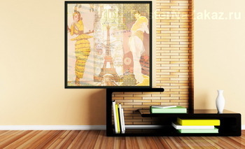 Модульная картина Парижская ретро мода