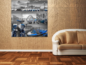 Модульная картина Монохромная Венеция