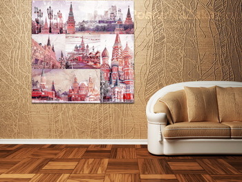Модульная картина Москва зимой