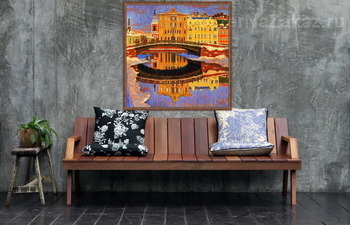 Модульная картина Петербург. Инженерный мост