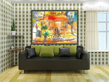 Модульная картина Парижское кафе