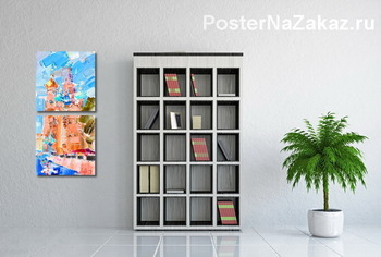 Модульная картина Спас на крови в солнечный день