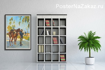 Модульная картина Солдат с лошадью, 1922