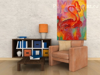 Модульная картина Фламинго