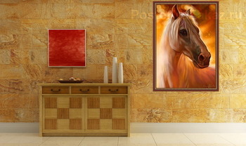 Модульная картина Конь