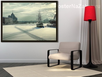 Модульная картина Зимний полдень