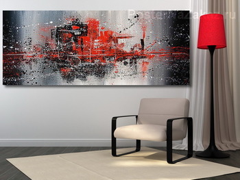 Модульная картина Красное и черное
