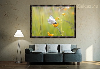 Модульная картина Белая бабочка