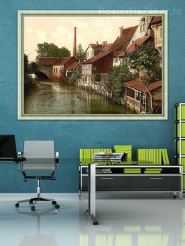 Модульная картина  Хильдесхайм, Ганновер, Германия.1890-1990 гг