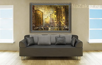Модульная картина Вечер на Петроградской 