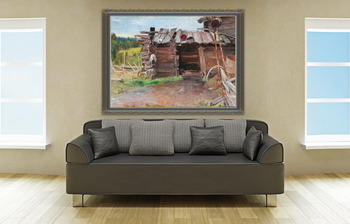Модульная картина В старом сарае