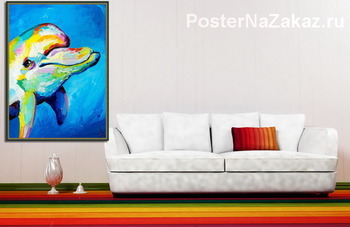 Модульная картина Улыбка дельфина