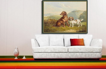 Модульная картина Две собаки