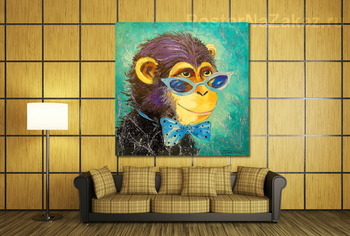 Модульная картина Мальчик обезьяна