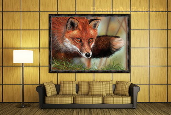 Модульная картина Лисица