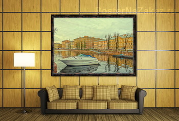 Модульная картина Санкт-Петербург. Канал Грибоедова в районе Могилевского моста.