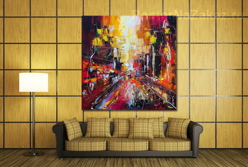 Модульная картина Вечерний проспект