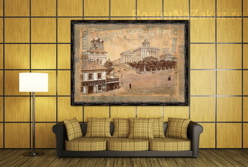 Модульная картина Старая Москва, Дом Пашкова