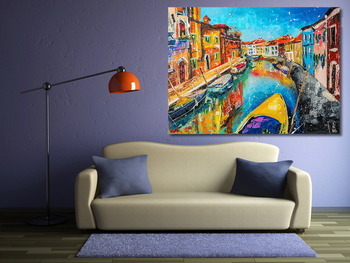 Модульная картина Водный канал