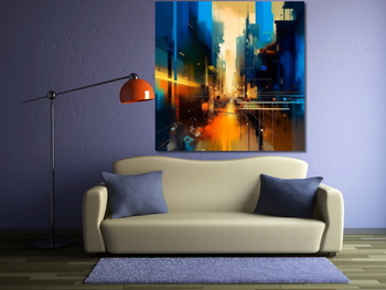 Модульная картина Ночной город