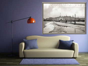 Модульная картина Трамвайная переправа по льду Невы 1902  –  1907