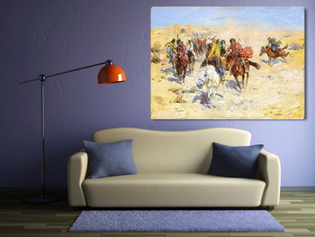 Модульная картина Схватка у ворот Хивы