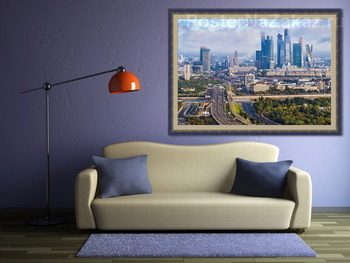 Модульная картина Московский международный деловой центр «Москва-Сити»