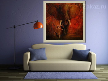 Модульная картина Хозяйка джунглей