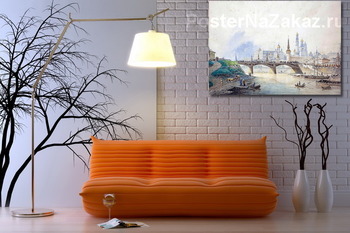 Модульная картина Вид на Московский кремль