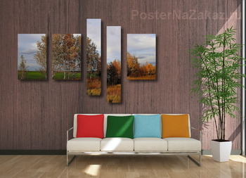 Модульная картина Прекрасной осени пейзаж