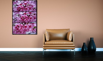 Модульная картина Цветы розовой сакуры